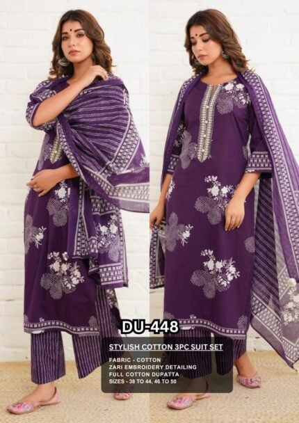 DU-448 – Regal Purple Floral Charm